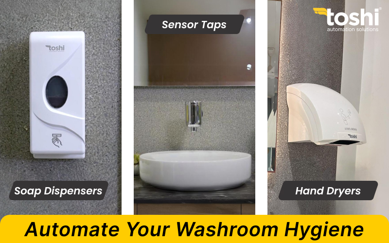 Automate Your Washroom Hygiene — Touch Less, Stay Safer!