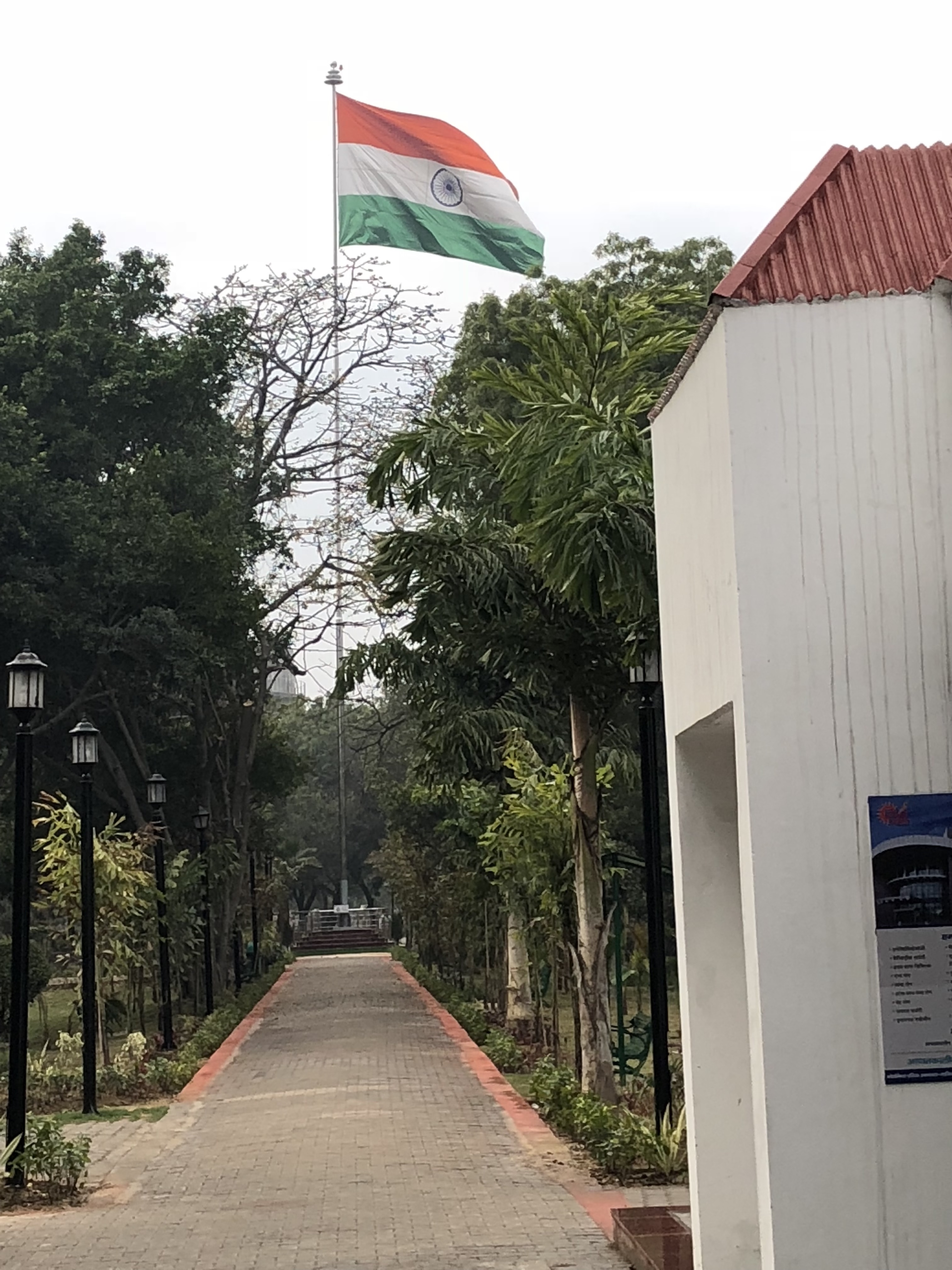 Jai Hind -Toshi  installs 111 ft. High National Flag - Jan 2018